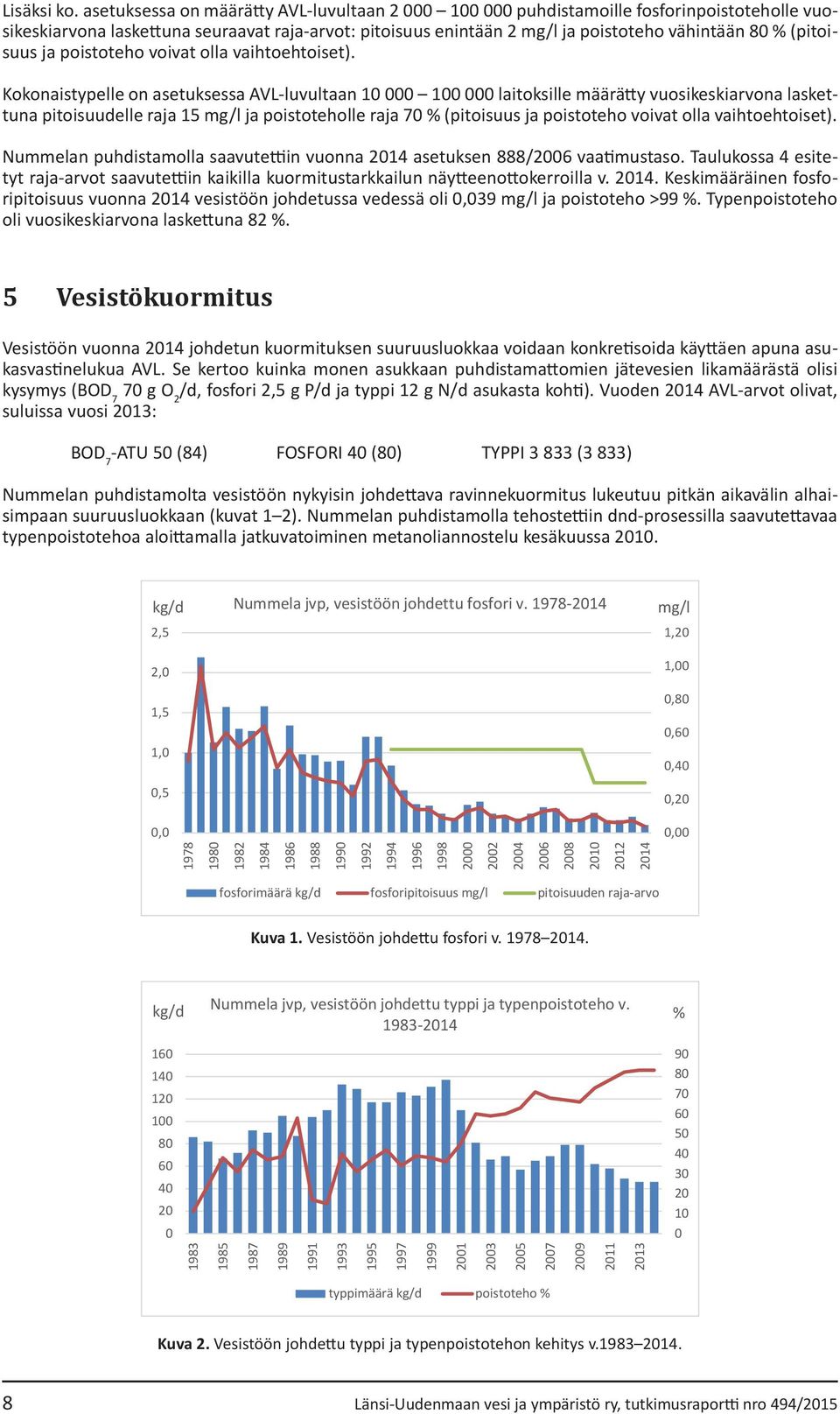 (pitoisuus ja poistoteho voivat olla vaihtoehtoiset).