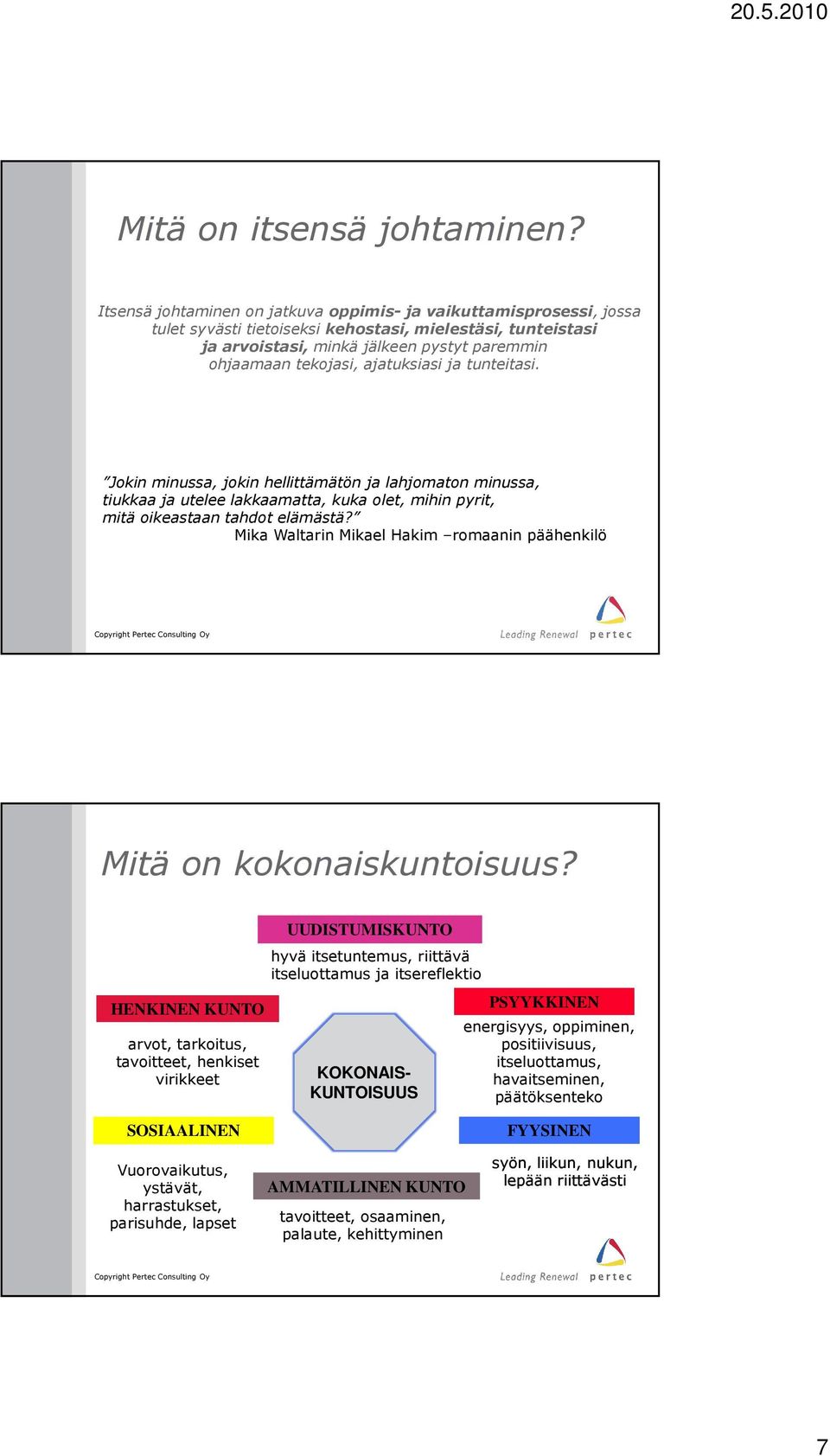 ajatuksiasi ja tunteitasi. Jokin minussa, jokin hellittämätön ja lahjomaton minussa, tiukkaa ja utelee lakkaamatta, kuka olet, mihin pyrit, mitä oikeastaan tahdot elämästä?