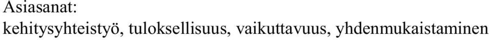 tuloksellisuus,