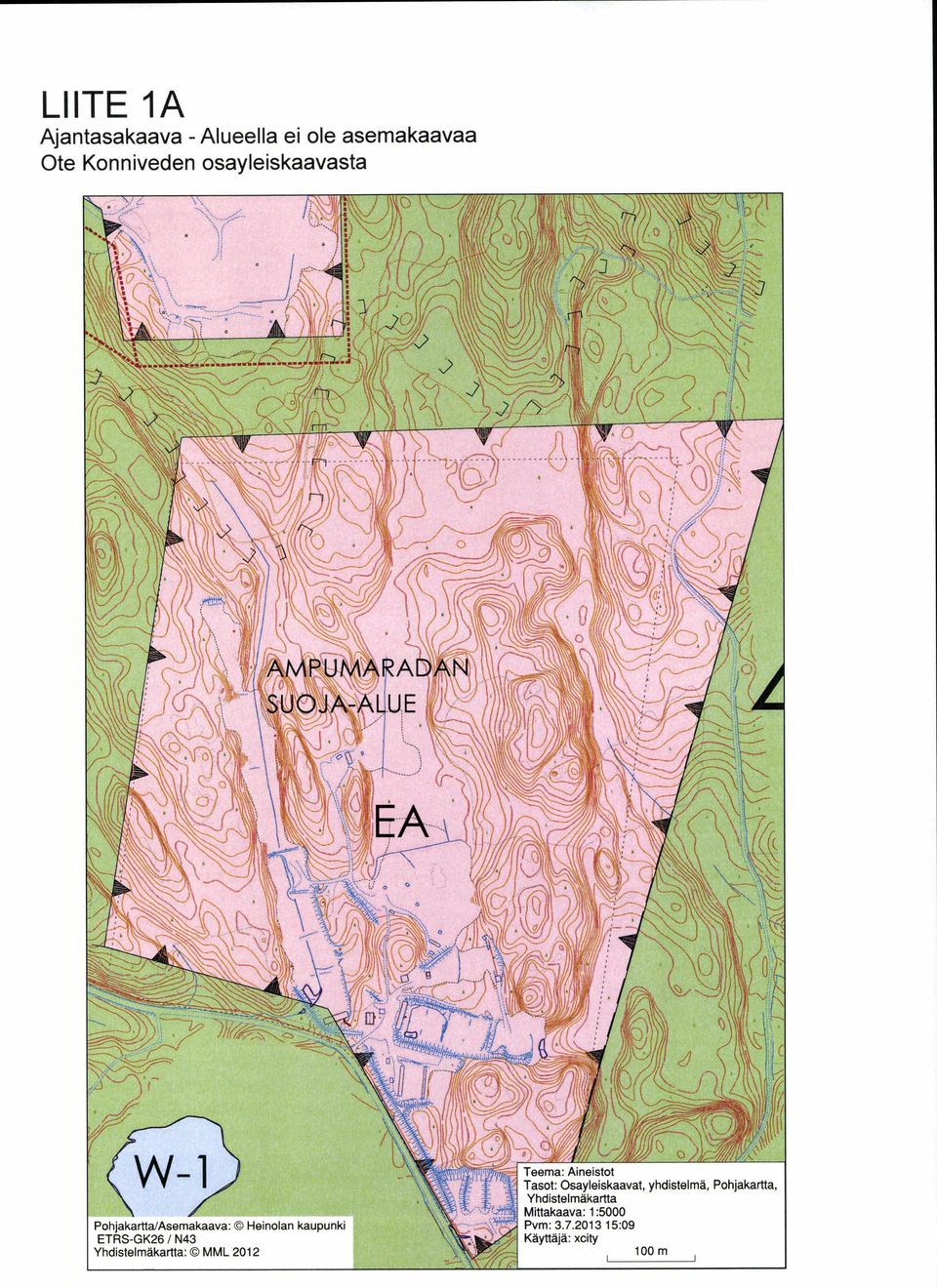 Pohjakartta, Pohjakartta /Asemakaava : Heinolan kaupunki