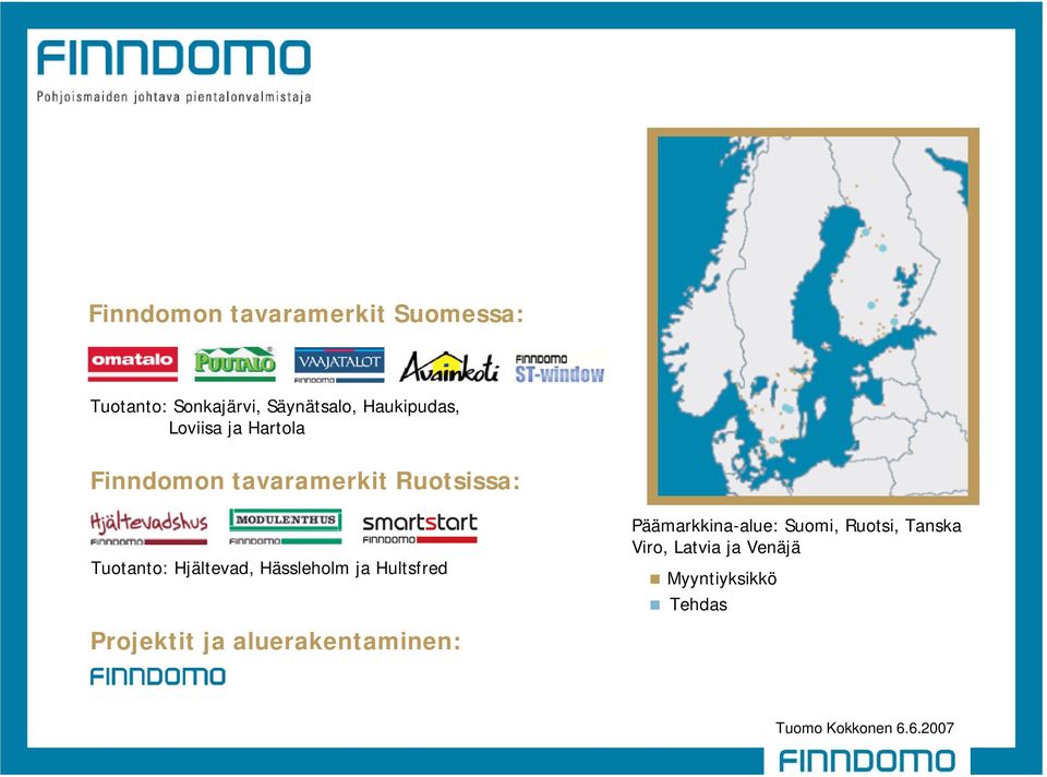 Tuotanto: Hjältevad, Hässleholm ja Hultsfred Projektit ja