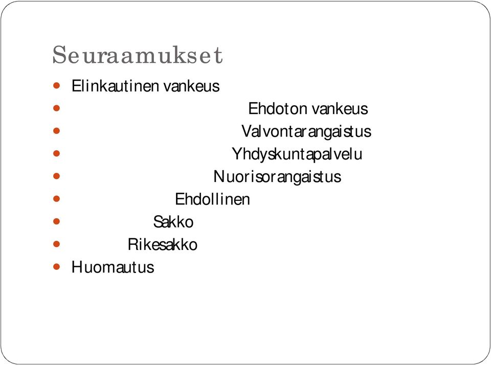 Yhdyskuntapalvelu Nuorisorangaistus