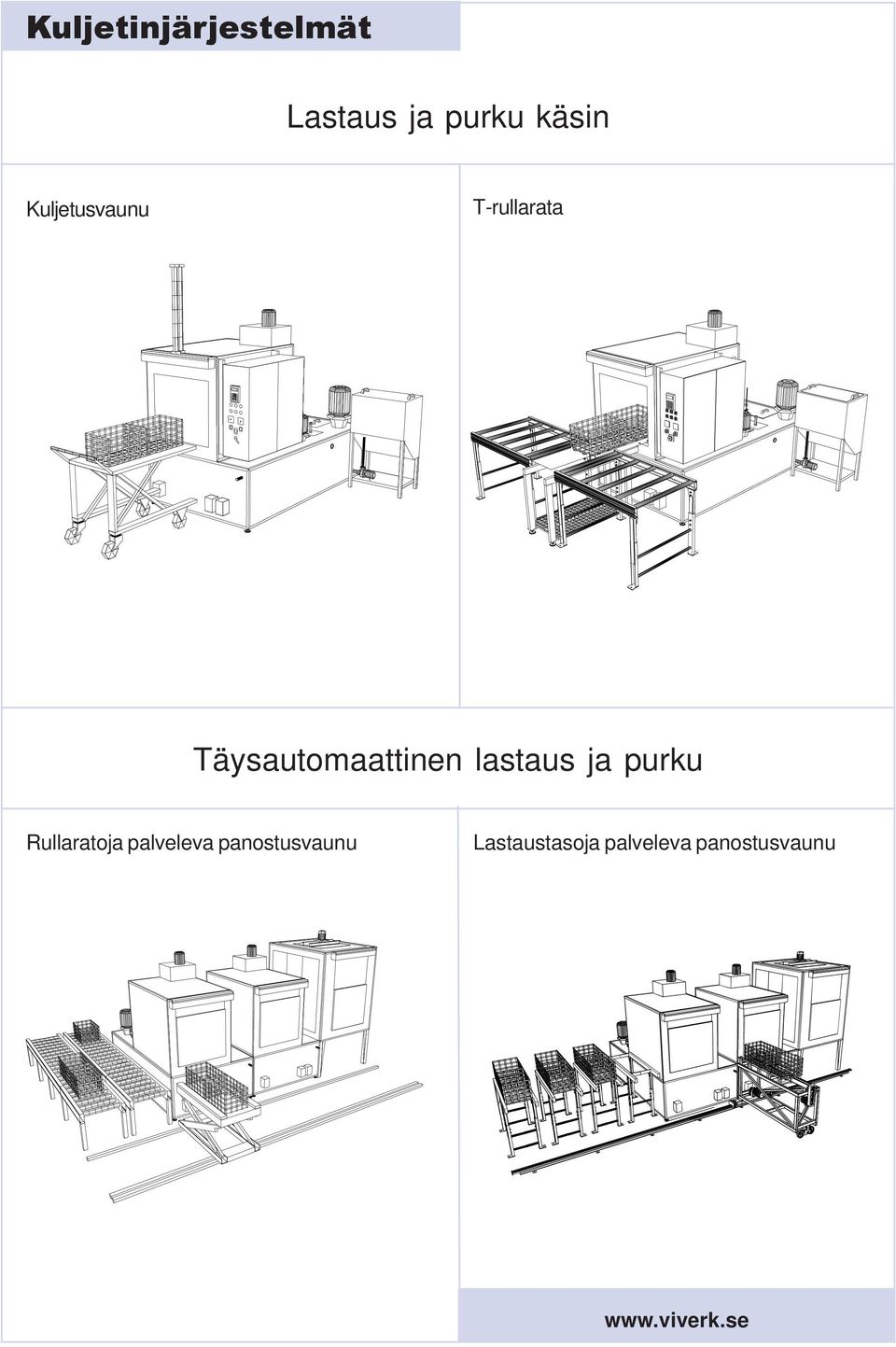 lastaus ja purku Rullaratoja palveleva