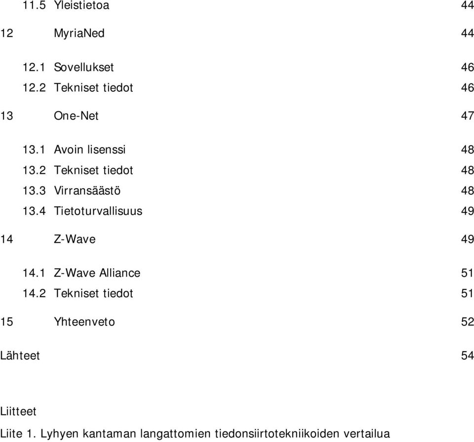 3 Virransäästö 48 13.4 Tietoturvallisuus 49 14 Z-Wave 49 14.1 Z-Wave Alliance 51 14.