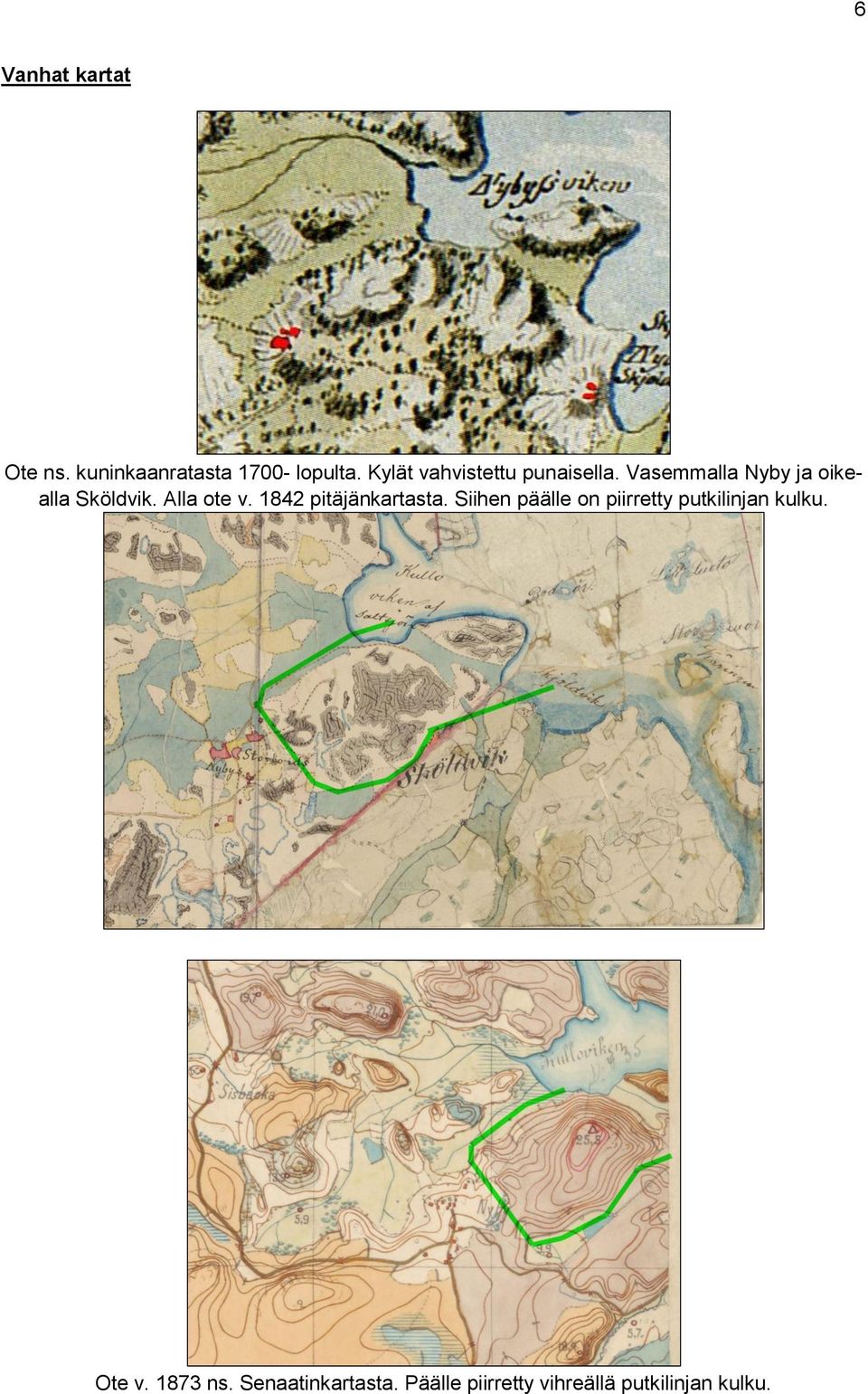 Alla ote v. 1842 pitäjänkartasta.