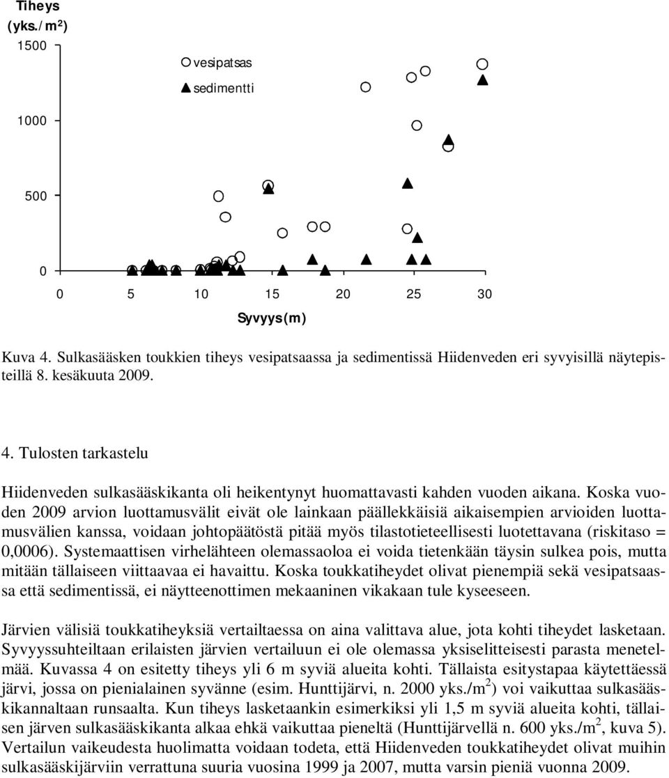 Koska vuoden 2009 arvion luottamusvälit eivät ole lainkaan päällekkäisiä aikaisempien arvioiden luottamusvälien kanssa, voidaan johtopäätöstä pitää myös tilastotieteellisesti luotettavana (riskitaso