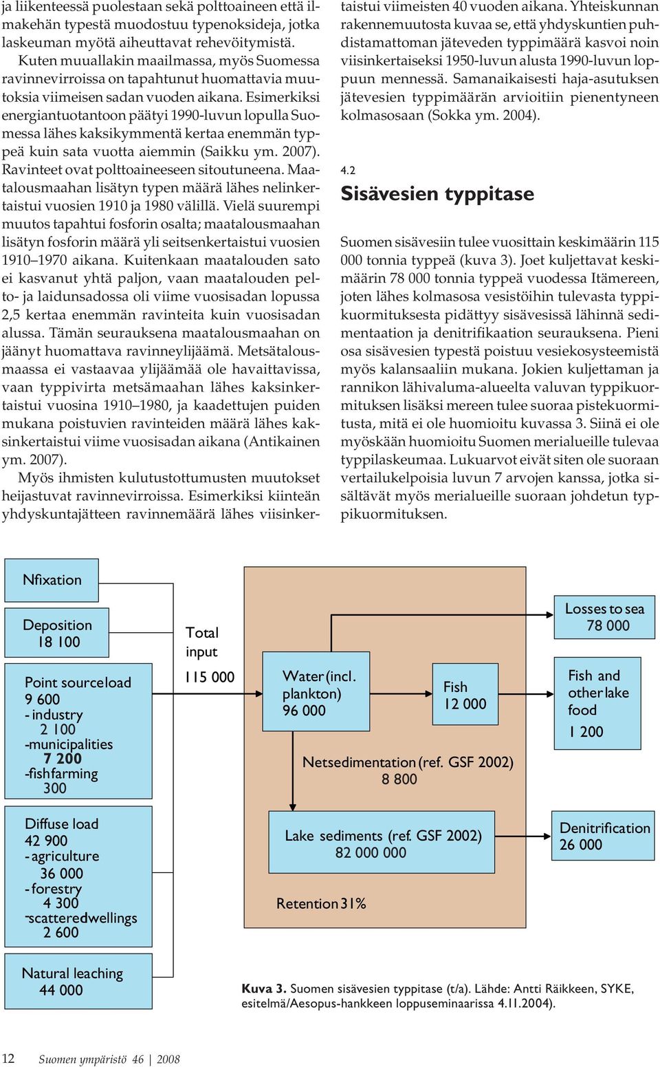 Esimerkiksi energiantuotantoon päätyi 1990-luvun lopulla Suomessa lähes kaksikymmentä kertaa enemmän typpeä kuin sata vuotta aiemmin (Saikku ym. 2007). Ravinteet ovat polttoaineeseen sitoutuneena.