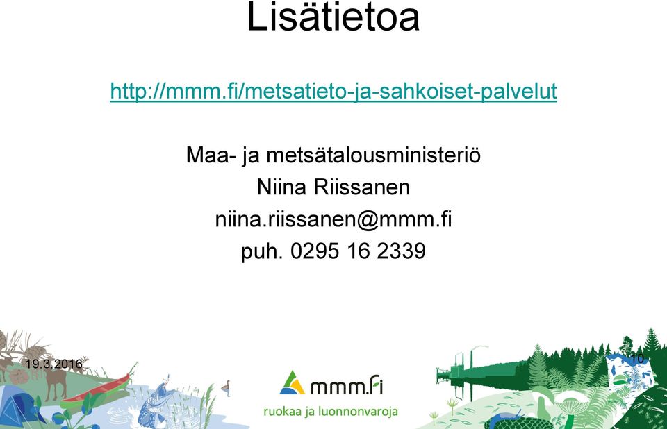 Maa- ja metsätalousministeriö Niina