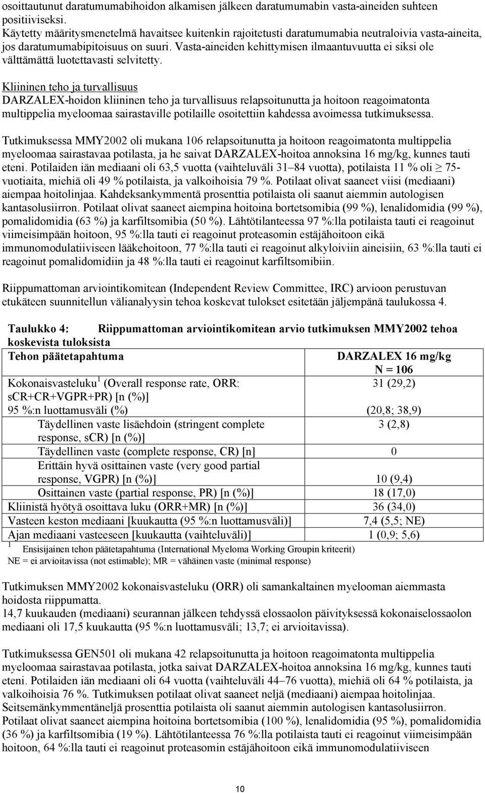 Vasta-aineiden kehittymisen ilmaantuvuutta ei siksi ole välttämättä luotettavasti selvitetty.