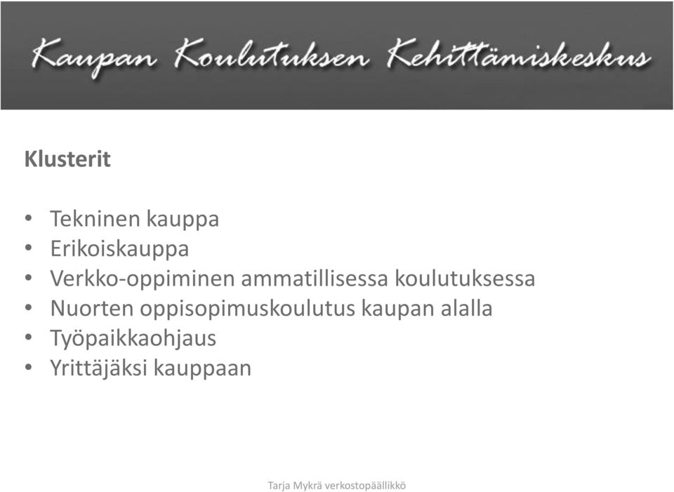 koulutuksessa Nuorten