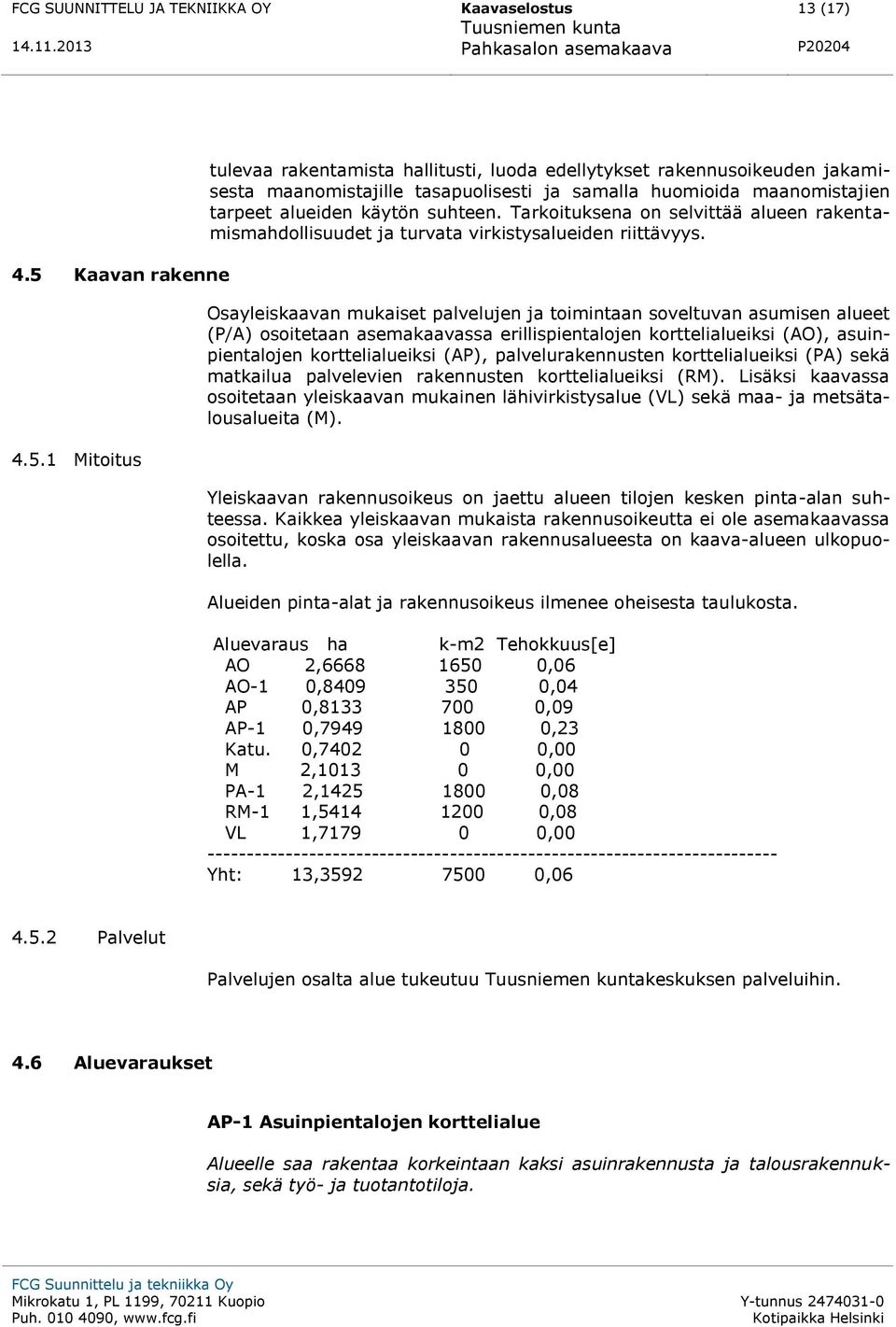 1 Mitoitus tulevaa rakentamista hallitusti, luoda edellytykset rakennusoikeuden jakamisesta maanomistajille tasapuolisesti ja samalla huomioida maanomistajien tarpeet alueiden käytön suhteen.