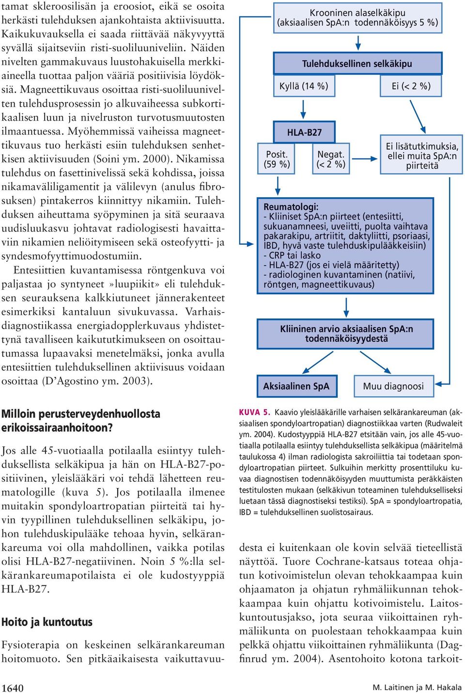 Magneettikuvaus osoittaa risti-suoliluunivelten tulehdusprosessin jo alkuvaiheessa subkortikaalisen luun ja nivelruston turvotusmuutosten ilmaantuessa.