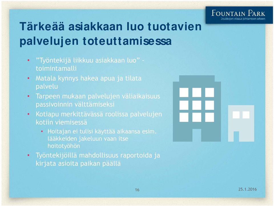 välttämiseksi Kotiapu merkittävässä roolissa palvelujen kotiin viemisessä Hoitajan ei tulisi käyttää