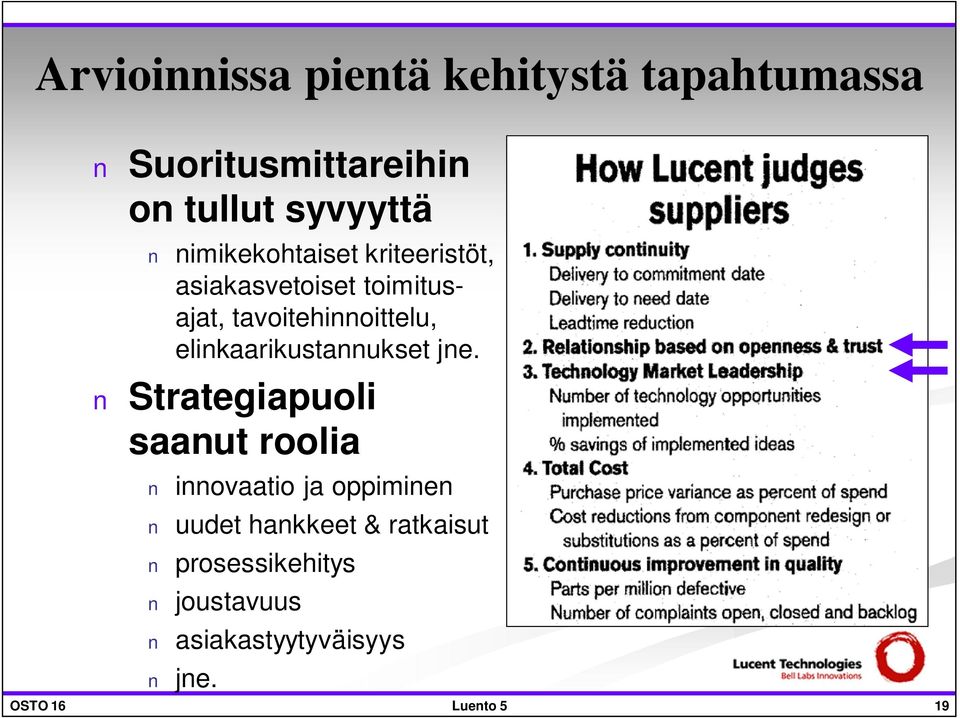 elinkaarikustannukset jne.