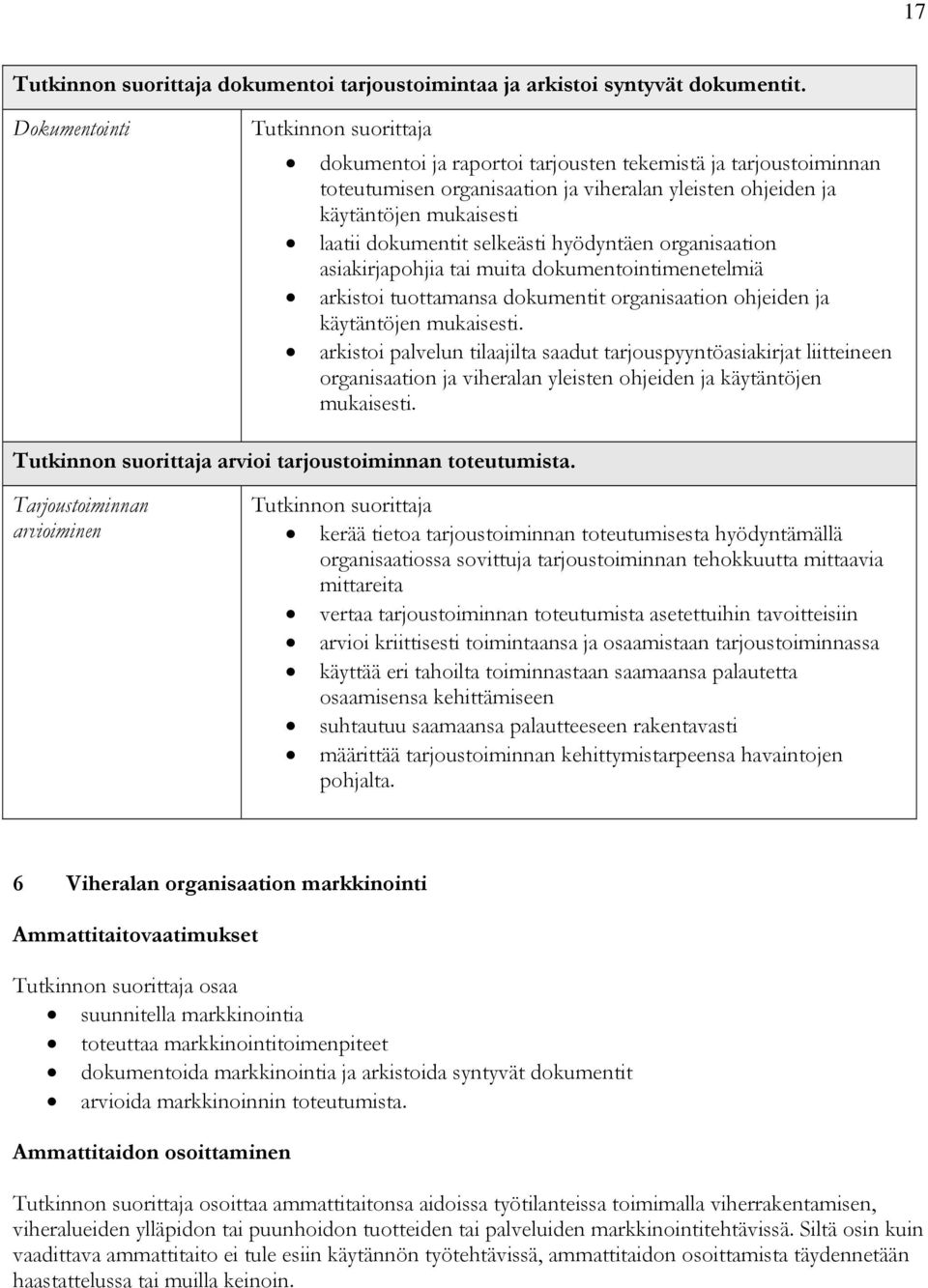 hyödyntäen organisaation asiakirjapohjia tai muita dokumentointimenetelmiä arkistoi tuottamansa dokumentit organisaation ohjeiden ja käytäntöjen mukaisesti.