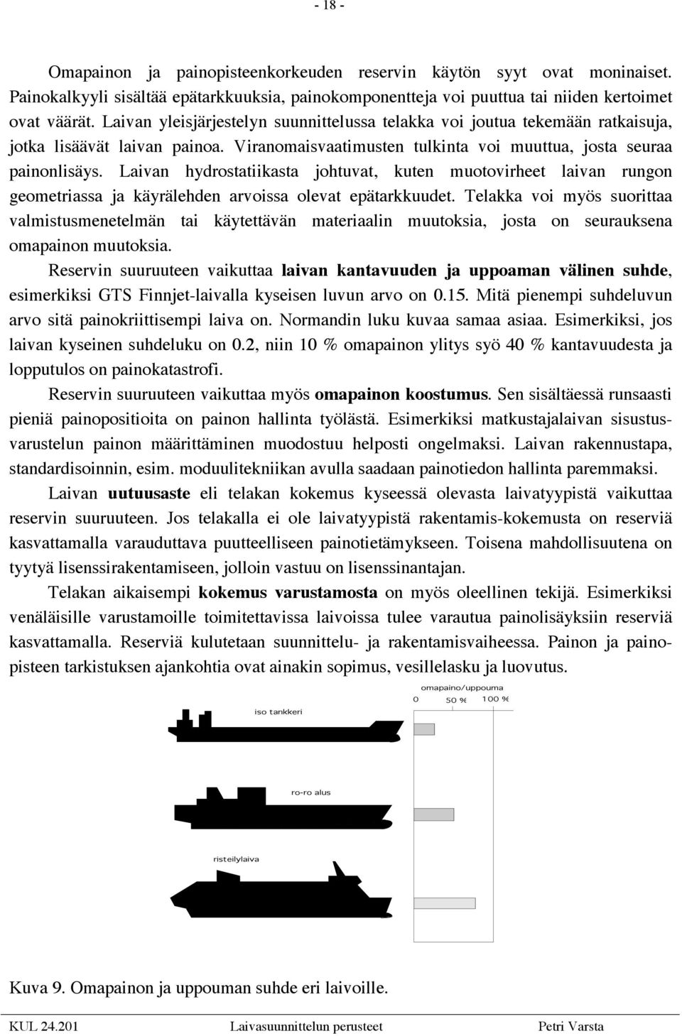 Laivan hydrostatiikasta johtuvat, kuten muotovirheet laivan rungon geometriassa ja käyrälehden arvoissa olevat epätarkkuudet.