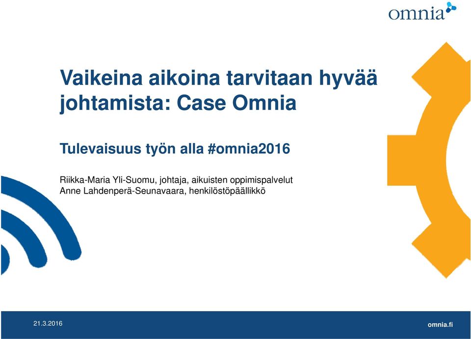 Riikka-Maria Yli-Suomu, johtaja, aikuisten