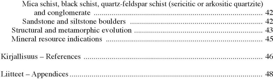 .. 42 Sandstone and siltstone boulders.