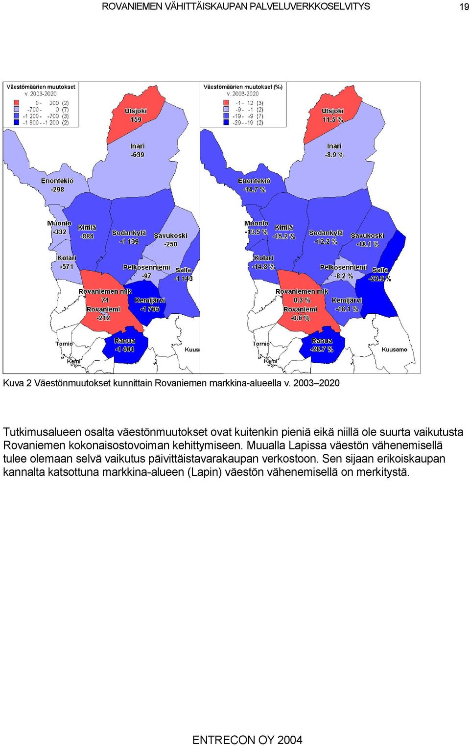 Rovaniemen kokonaisostovoiman kehittymiseen.