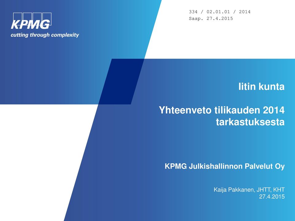 KPMG Julkishallinnon Palvelut