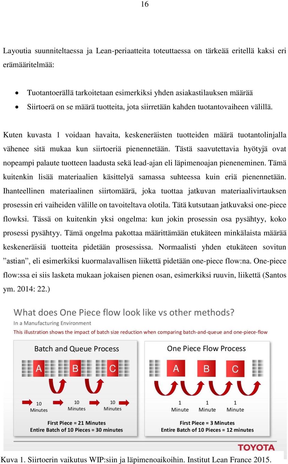 Tästä saavutettavia hyötyjä ovat nopeampi palaute tuotteen laadusta sekä lead-ajan eli läpimenoajan pieneneminen. Tämä kuitenkin lisää materiaalien käsittelyä samassa suhteessa kuin eriä pienennetään.