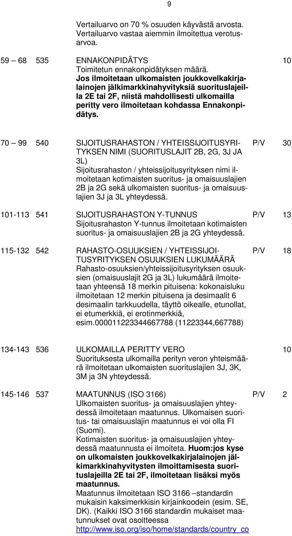 70 99 540 SIJOITUSRAHASTON / YHTEISSIJOITUSYRI- TYKSEN NIMI (SUORITUSLAJIT 2B, 2G, 3J JA 3L) Sijoitusrahaston / yhteissijoitusyrityksen nimi ilmoitetaan kotimaisten suoritus- ja omaisuuslajien 2B ja