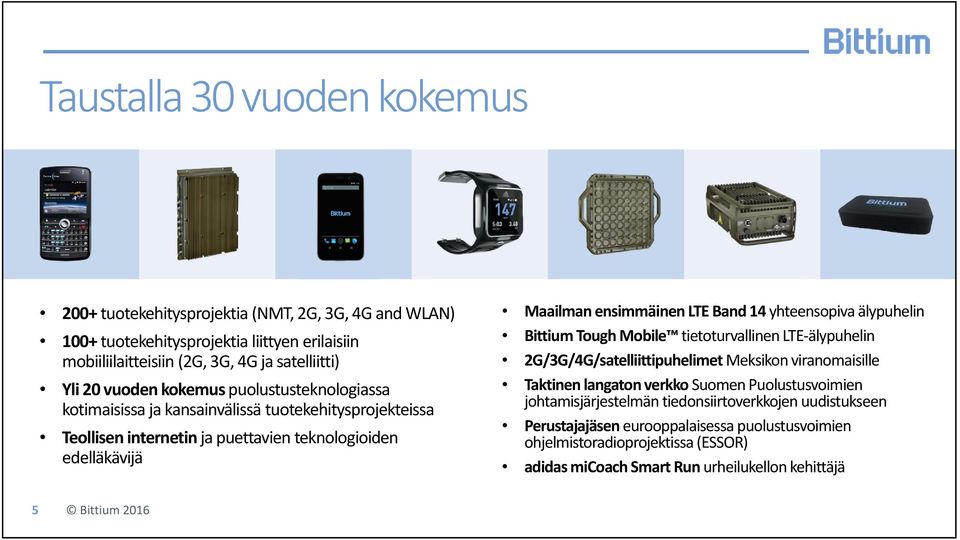 Band 14 yhteensopiva älypuhelin Bittium Tough Mobile tietoturvallinen LTE älypuhelin 2G/3G/4G/satelliittipuhelimet Meksikon viranomaisille Taktinen langaton verkko Suomen
