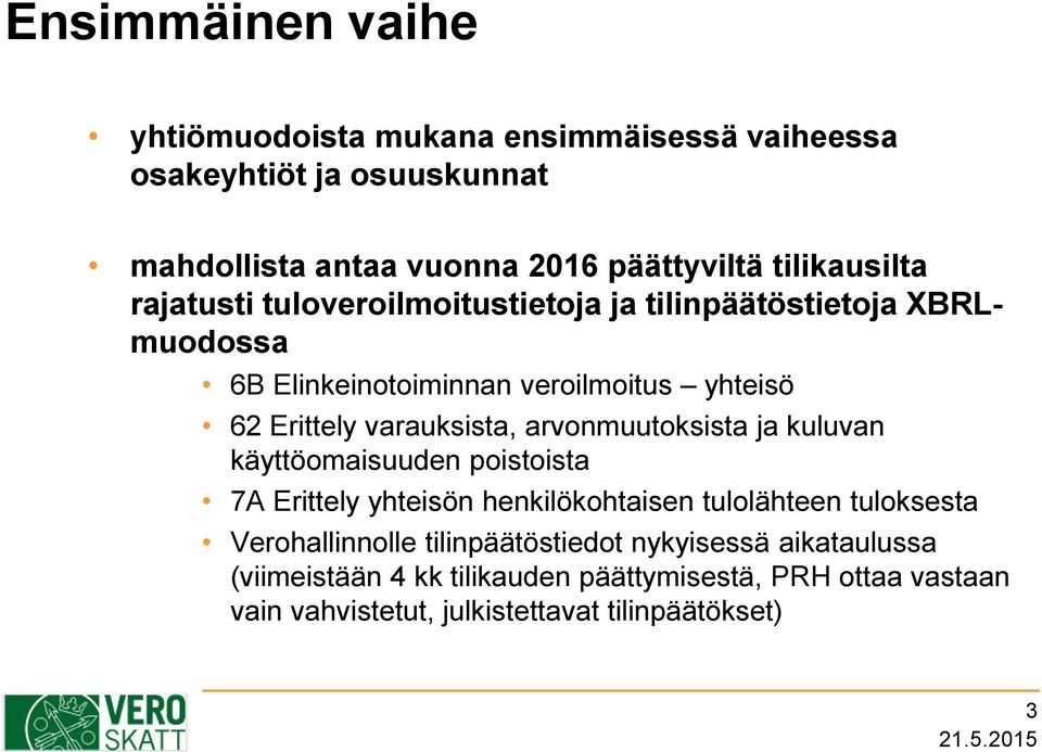 varauksista, arvonmuutoksista ja kuluvan käyttöomaisuuden poistoista 7A Erittely yhteisön henkilökohtaisen tulolähteen tuloksesta