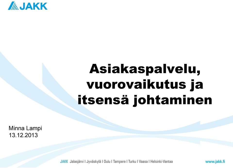 itsensä johtaminen