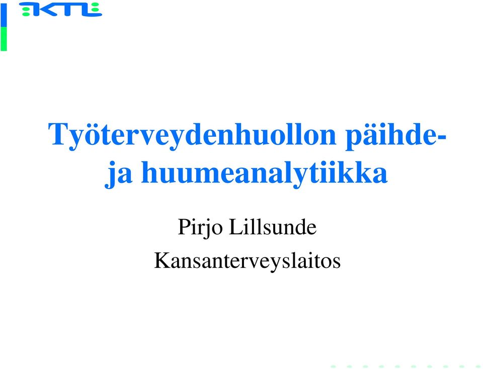 huumeanalytiikka