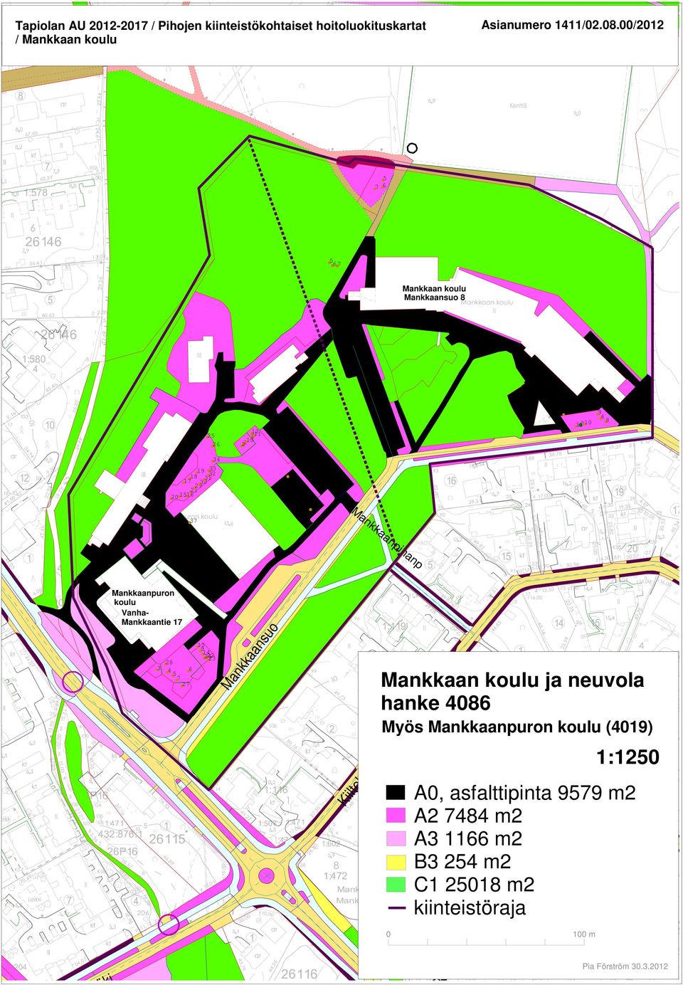 Mankkaan koulu Mankkaansuo 0 0 0 0 Mankkaanpihanp Mankkaanpuron koulu Vanha- Mankkaantie