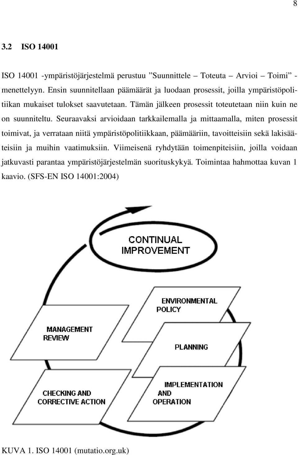 Tämän jälkeen prosessit toteutetaan niin kuin ne on suunniteltu.