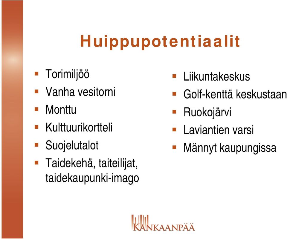 taiteilijat, taidekaupunki-imago Liikuntakeskus