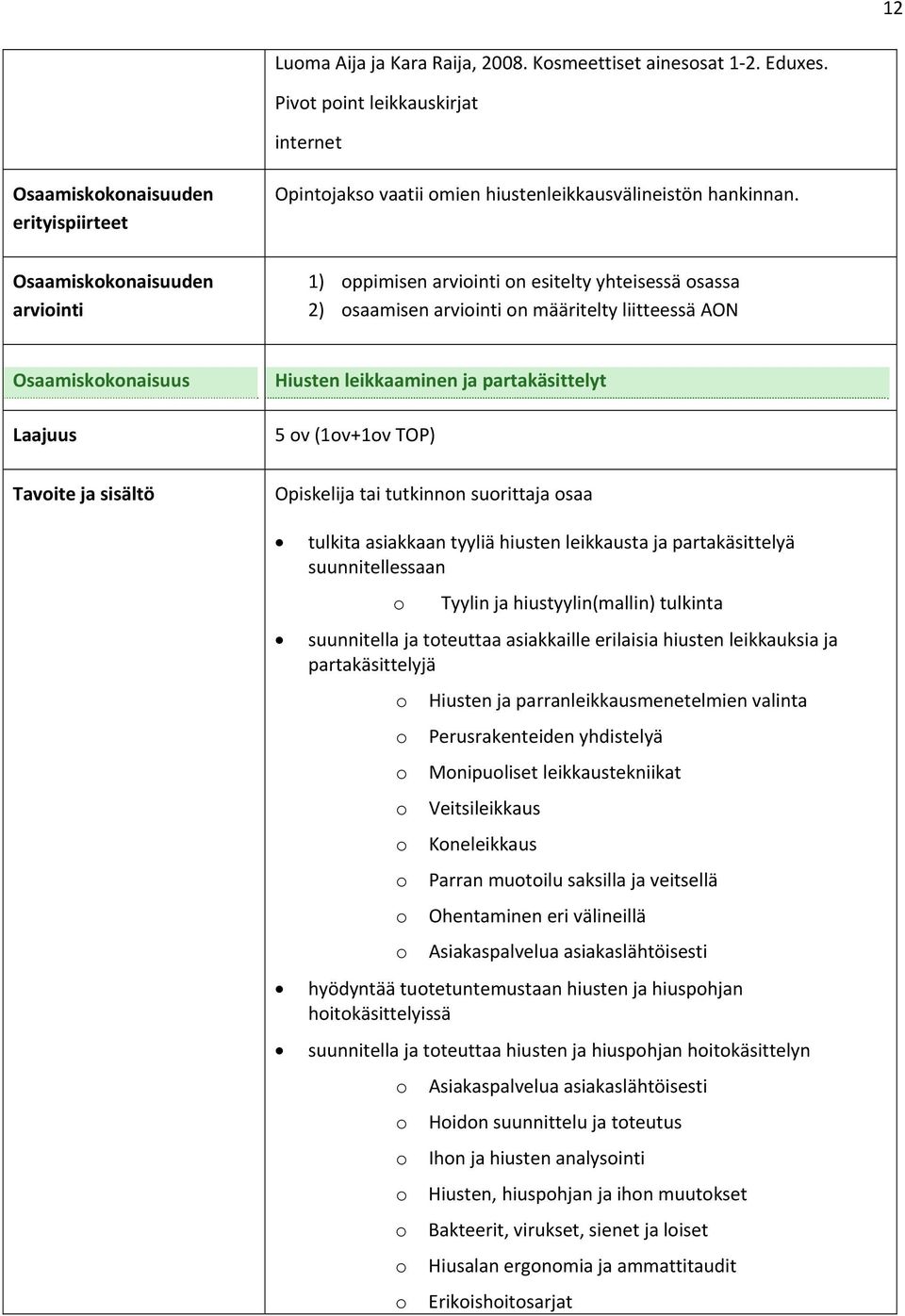partakäsittelyt 5 v (1v+1v TOP) Opiskelija tai tutkinnn surittaja saa tulkita asiakkaan tyyliä hiusten leikkausta ja partakäsittelyä suunnitellessaan Tyylin ja hiustyylin(mallin) tulkinta suunnitella