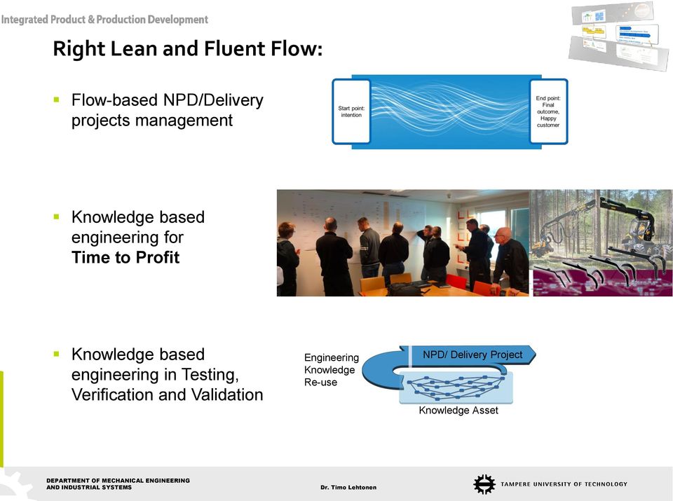 Knowledge based engineering in Testing, Verification and