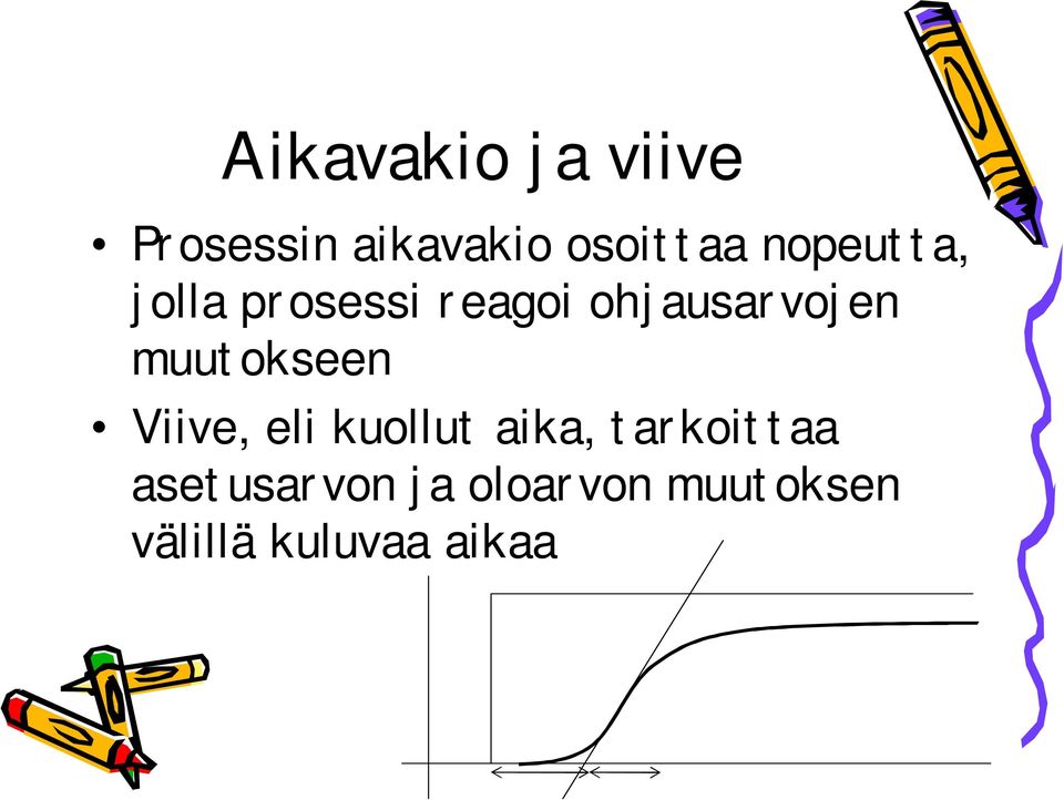 muutokseen Viive, eli kuollut aika, tarkoittaa