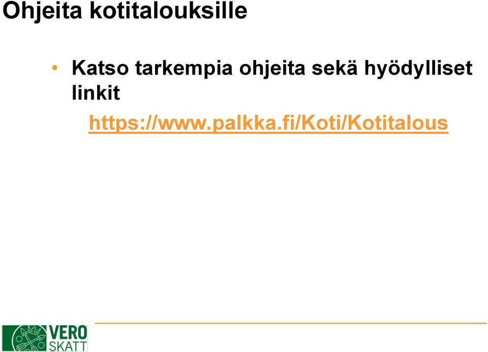 sekä hyödylliset linkit