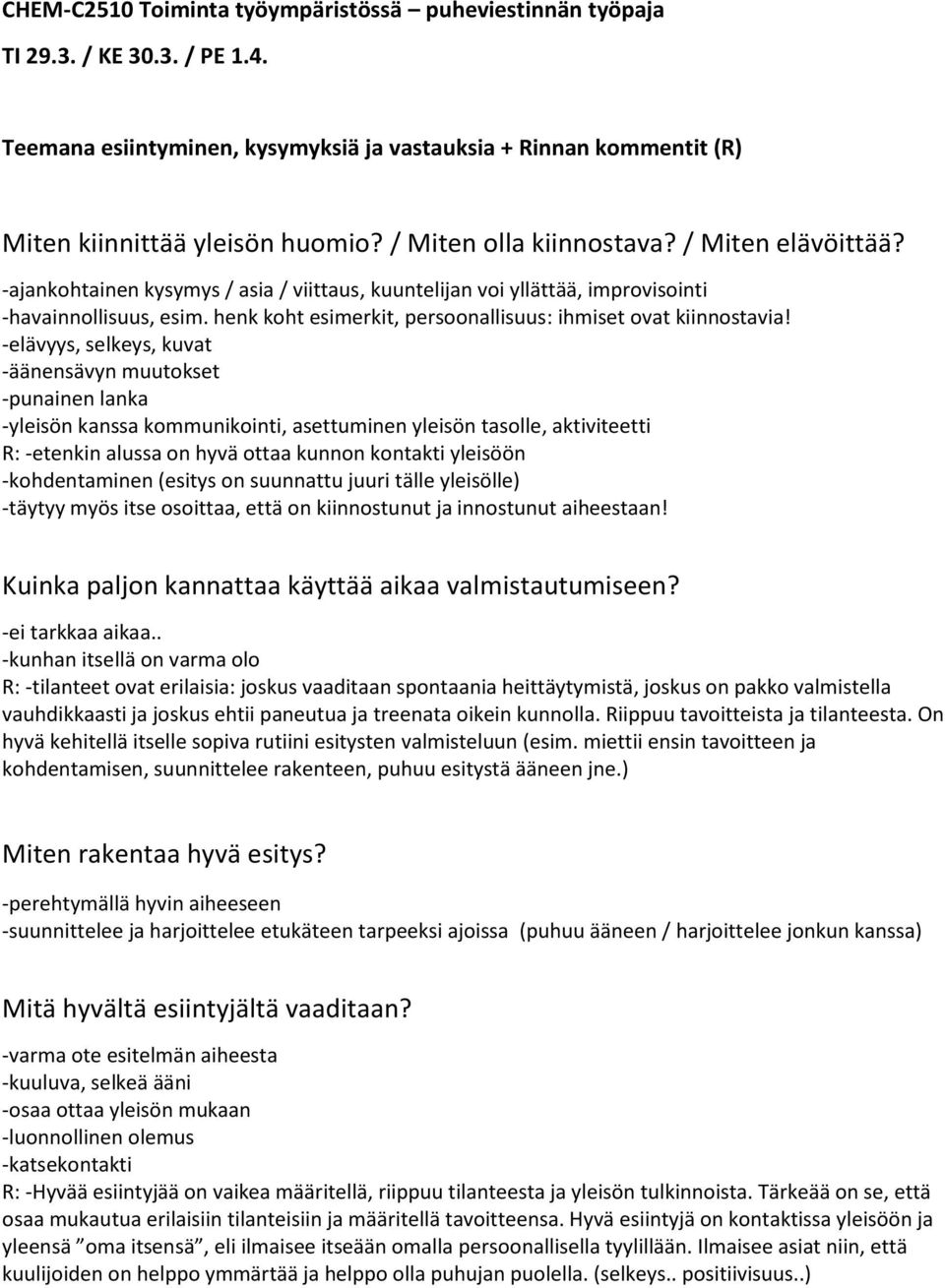 henk koht esimerkit, persoonallisuus: ihmiset ovat kiinnostavia!