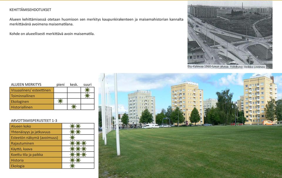 maisemahistorian kannalta merkittävänä avoimena