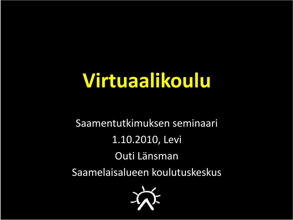 seminaari 1.10.