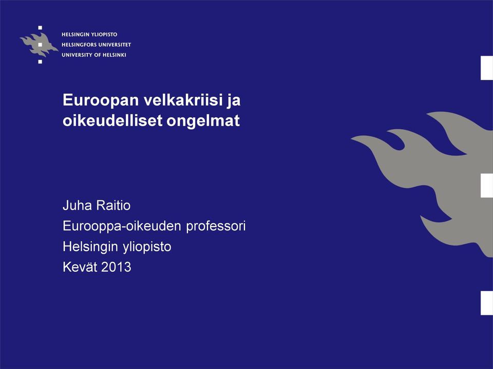 Raitio Eurooppa-oikeuden
