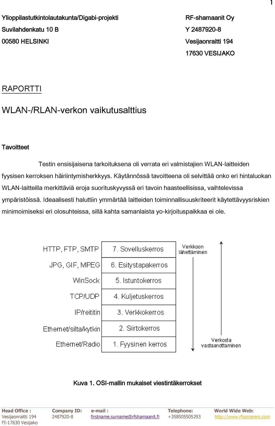 Käytännössä tavoitteena oli selvittää onko eri hintaluokan WLAN-laitteilla merkittäviä eroja suorituskyvyssä eri tavoin haasteellisissa, vaihtelevissa ympäristöissä.