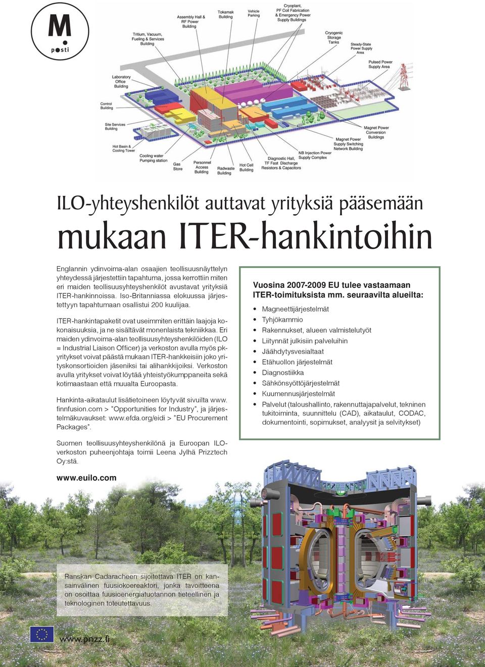 ITER-hankintapaketit ovat useimmiten erittäin laajoja kokonaisuuksia, ja ne sisältävät monenlaista tekniikkaa.