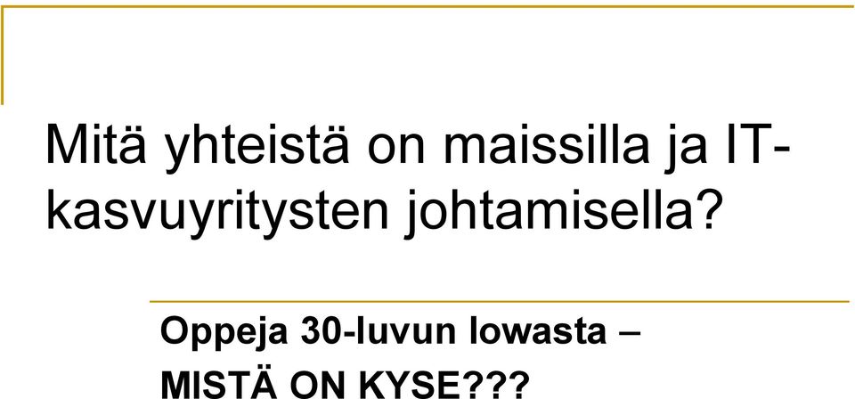 ITkasvuyritysten