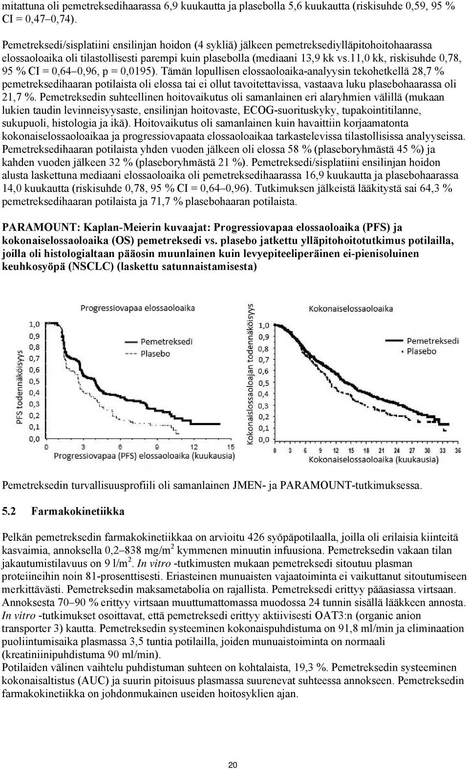 11,0 kk, riskisuhde 0,78, 95 % CI = 0,64 0,96, p = 0,0195).