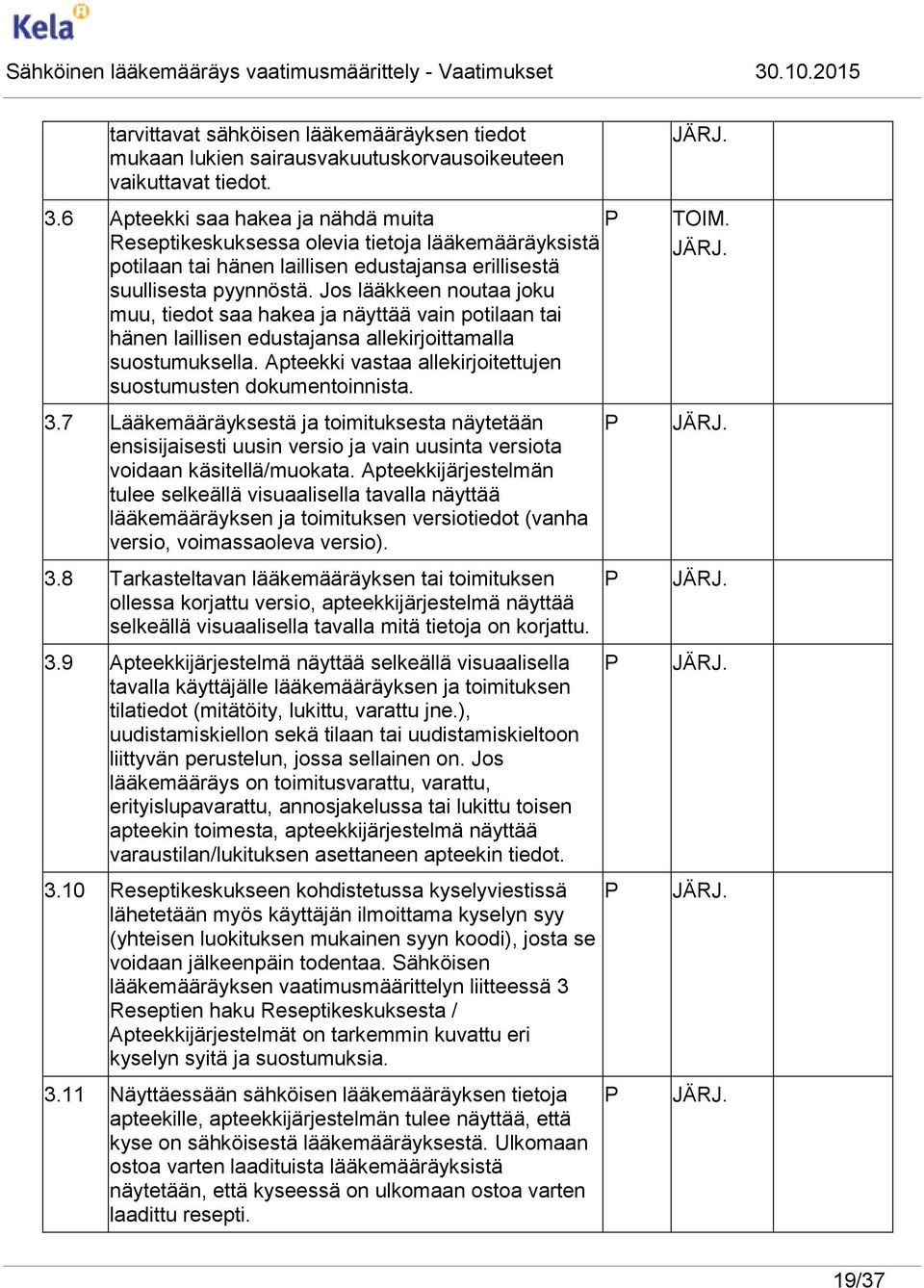 Jos lääkkeen noutaa joku muu, tiedot saa hakea ja näyttää vain potilaan tai hänen laillisen edustajansa allekirjoittamalla suostumuksella.