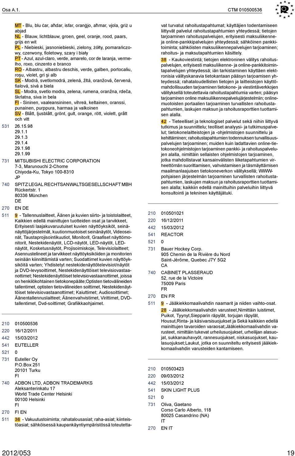 pomarańczowy, czerwony, fioletowy, szary i biały PT - Azul, azul-claro, verde, amarelo, cor de laranja, vermelho, roxo, cinzento e branco RO - Albastru, albastru deschis, verde, galben, portocaliu,