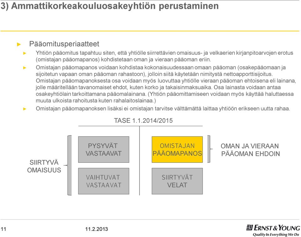 Omistajan pääomapanos voidaan kohdistaa kokonaisuudessaan omaan pääoman (osakepääomaan ja sijoitetun vapaan oman pääoman rahastoon), jolloin siitä käytetään nimitystä nettoapporttisijoitus.