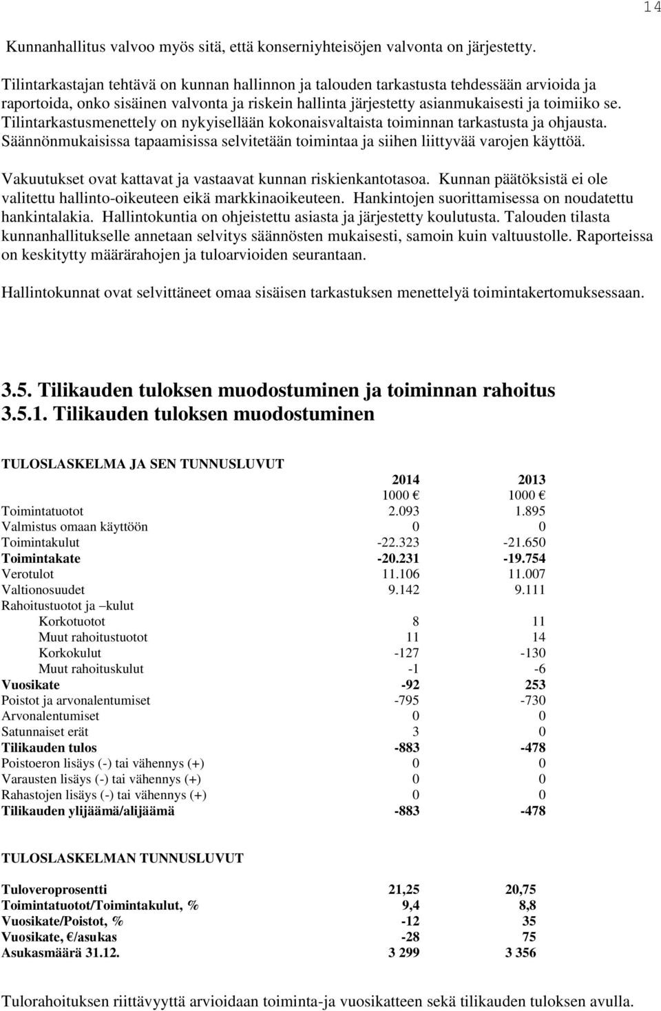 Tilintarkastusmenettely on nykyisellään kokonaisvaltaista toiminnan tarkastusta ja ohjausta. Säännönmukaisissa tapaamisissa selvitetään toimintaa ja siihen liittyvää varojen käyttöä.