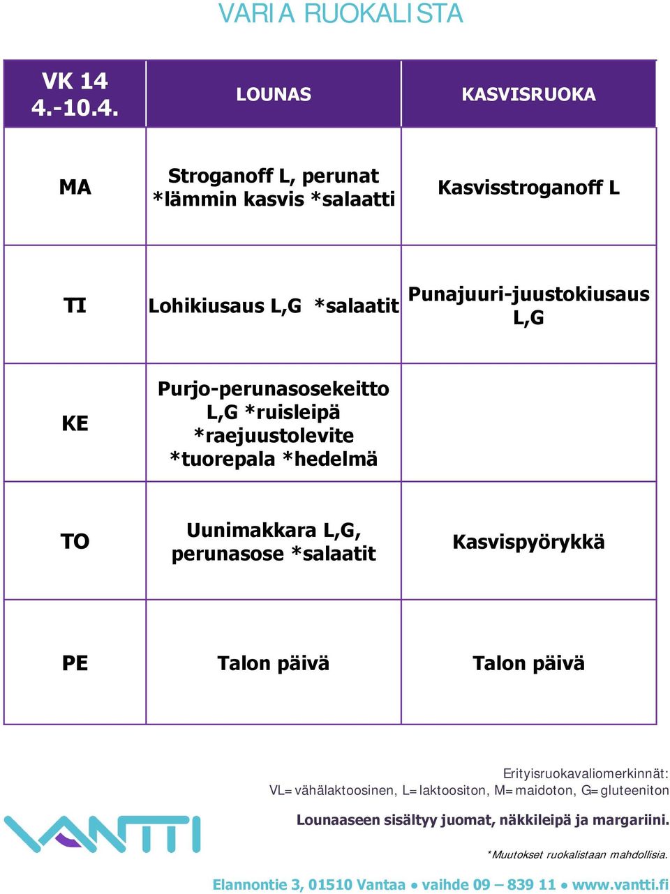 Kasvisstroganoff L Lohikiusaus Punajuuri-juustokiusaus